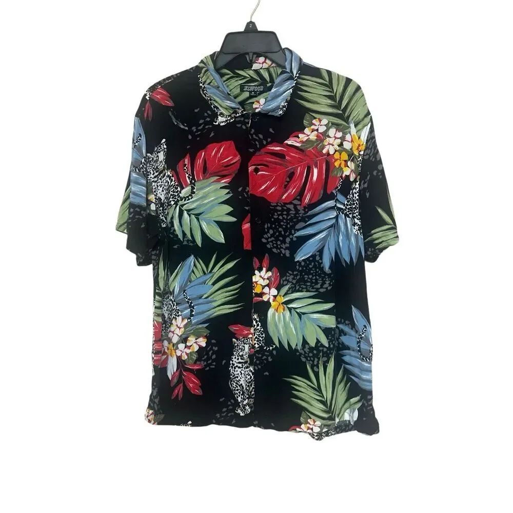 Elwood floral Jaguar Hawaiian print shirt
